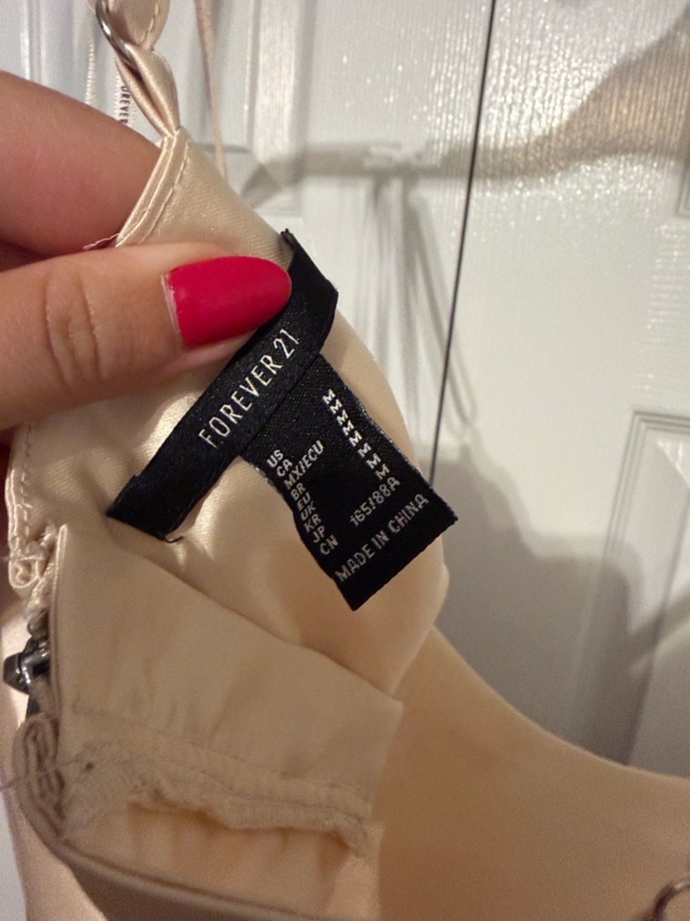 Forever 21 Satin Cowl Top - Champagne Beige - Picture 5 of 5